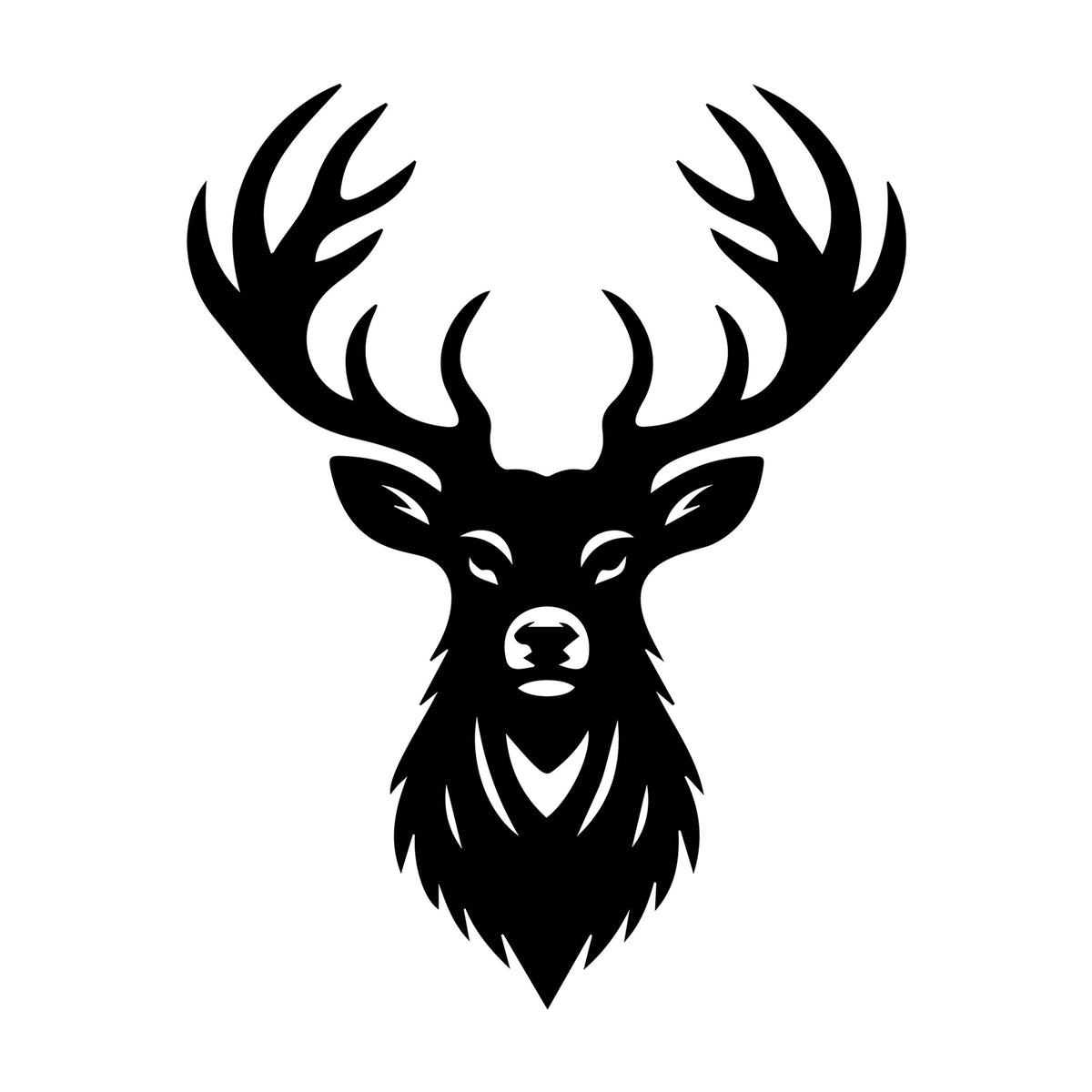 Deer SVG design for Cricut, Silhouette, laser cutting, vinyl, sublimation, and craft projects.