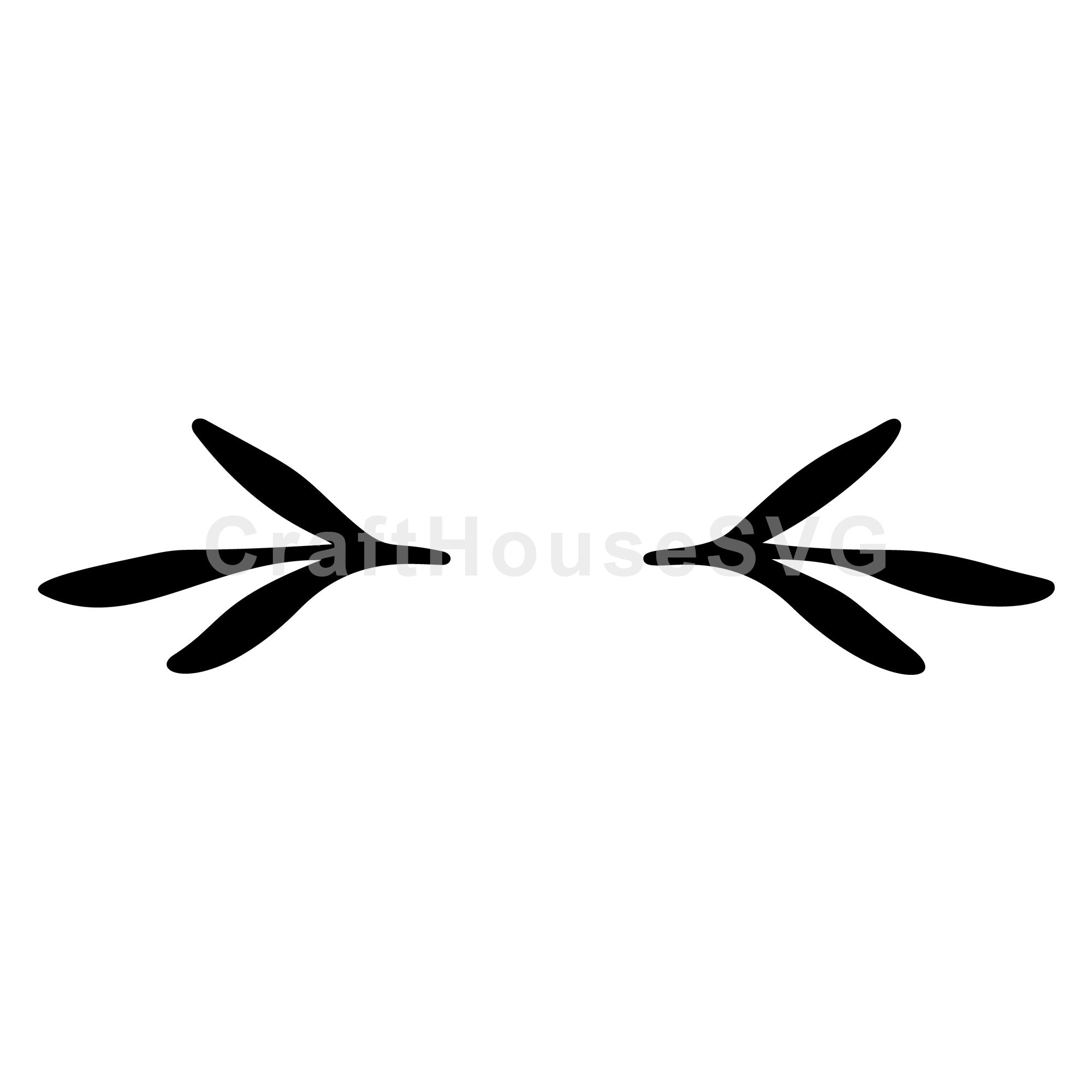 Sleek Bold Leaf Divider SVG