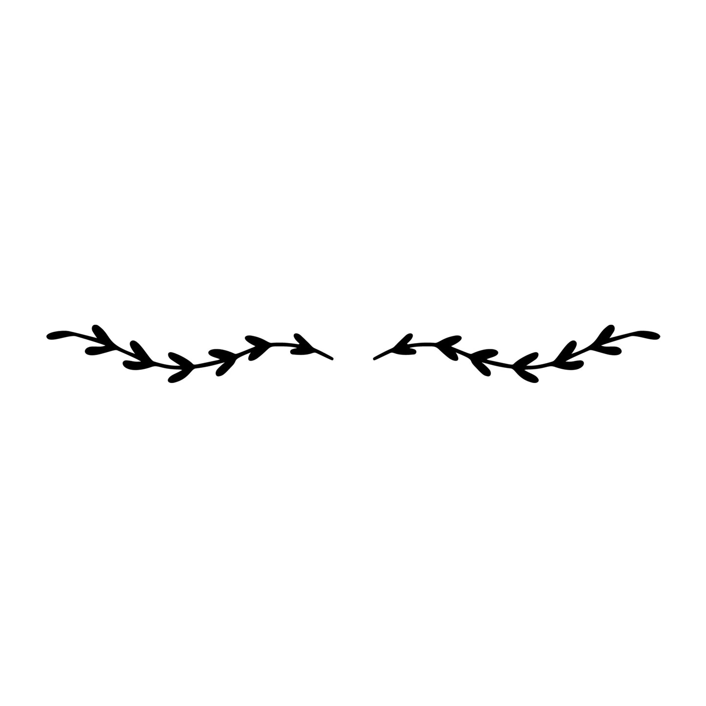 Floral Divider SVG design element for Cricut, Silhouette, laser cutting, vinyl, sublimation, and craft projects.