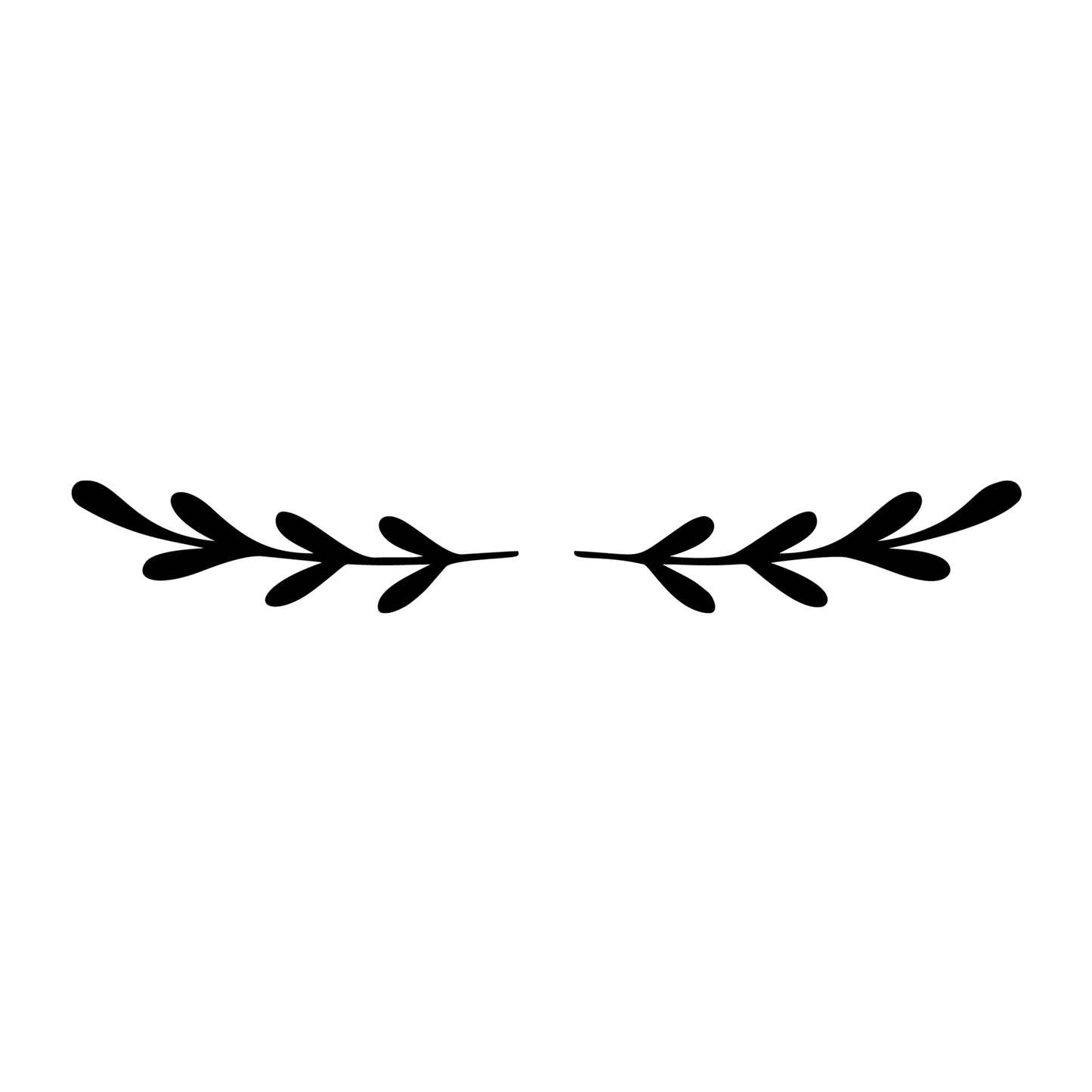 Floral Divider SVG design element for Cricut, Silhouette, laser cutting, vinyl, sublimation, and craft projects.