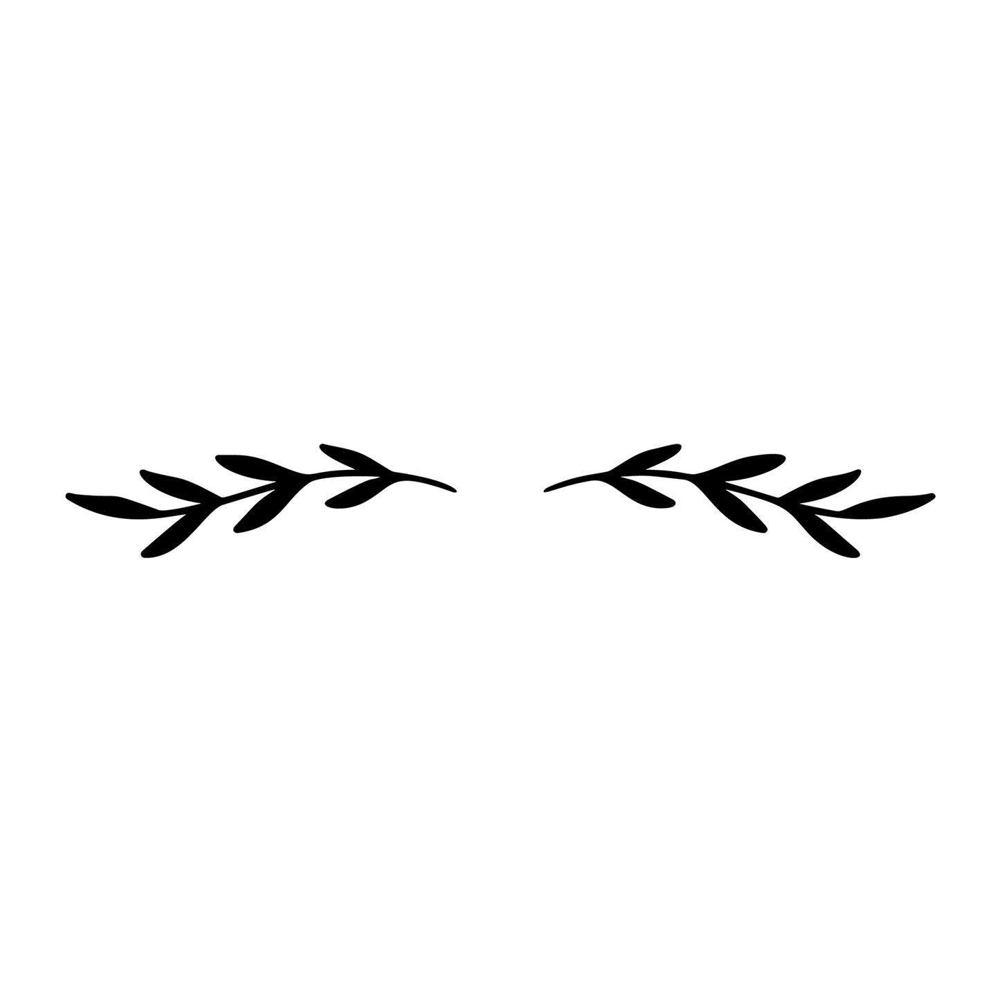 Floral Divider SVG design element for Cricut, Silhouette, laser cutting, vinyl, sublimation, and craft projects.