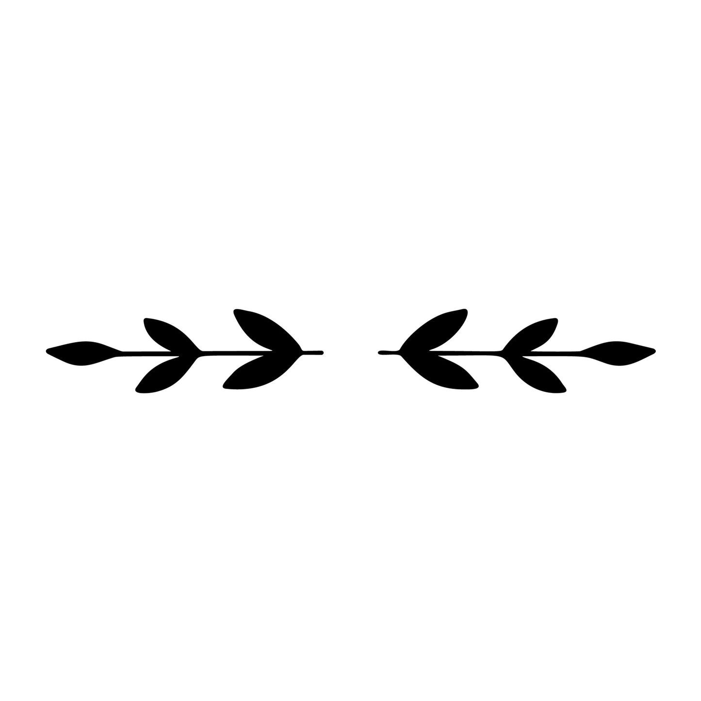 Floral Divider SVG design element for Cricut, Silhouette, laser cutting, vinyl, sublimation, and craft projects.
