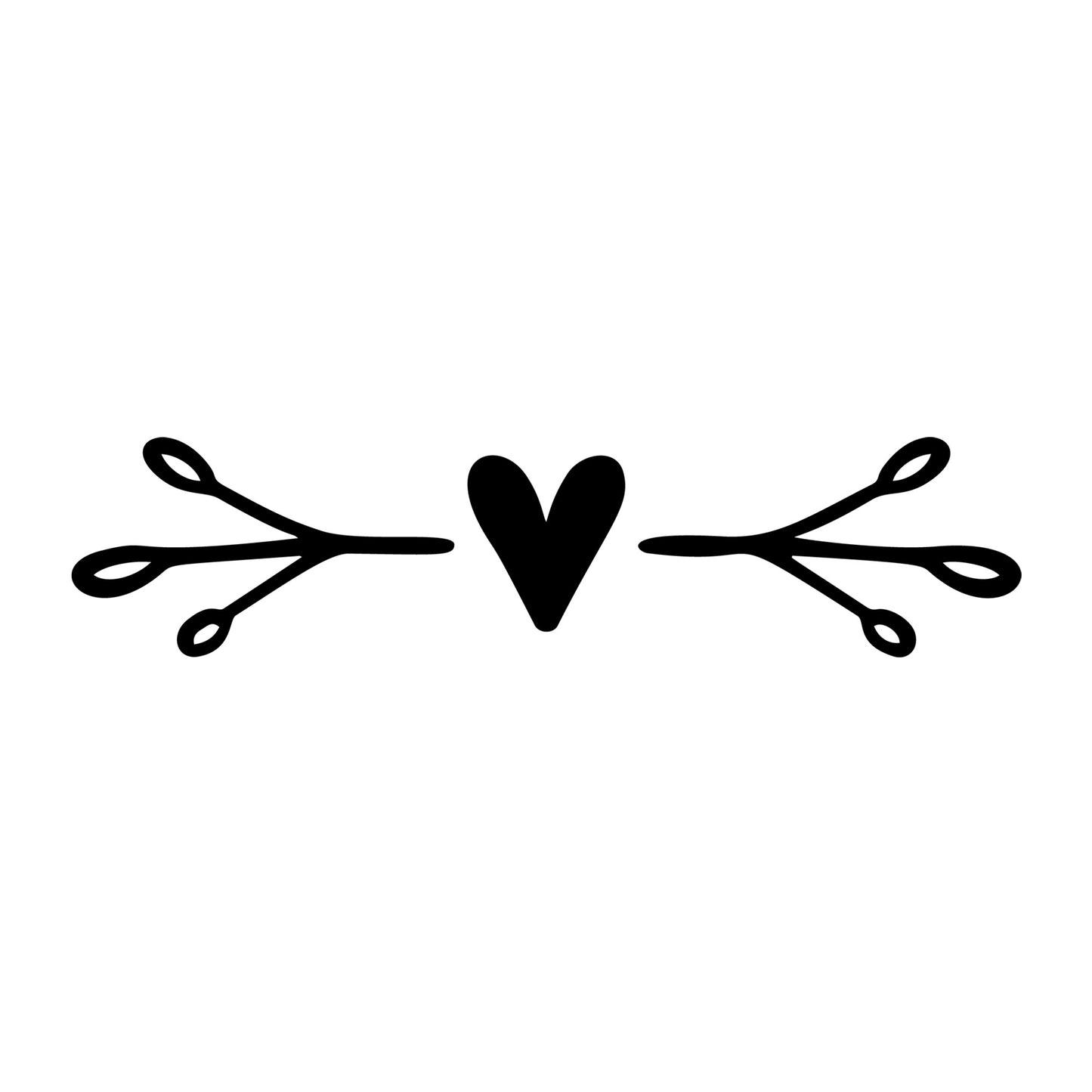 Floral Divider SVG design element for Cricut, Silhouette, laser cutting, vinyl, sublimation, and craft projects.