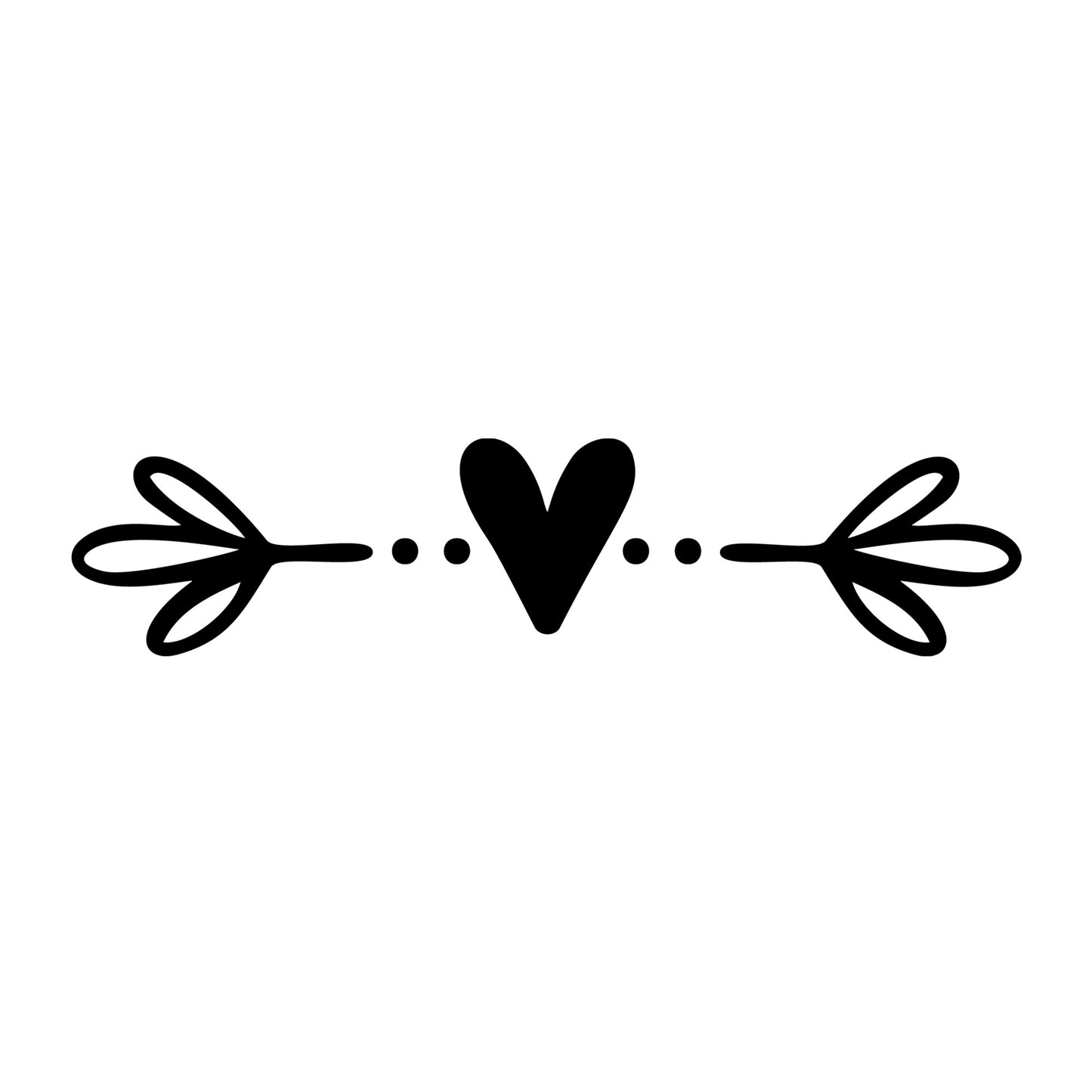 Floral Divider SVG design element for Cricut, Silhouette, laser cutting, vinyl, sublimation, and craft projects.