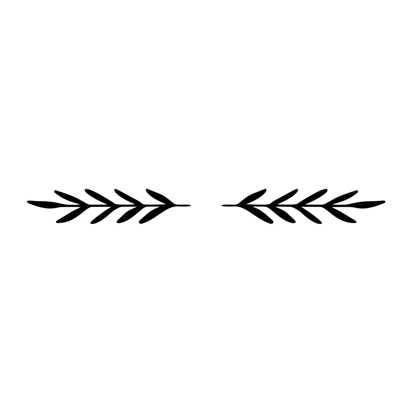Floral Divider SVG design element for Cricut, Silhouette, laser cutting, vinyl, sublimation, and craft projects.