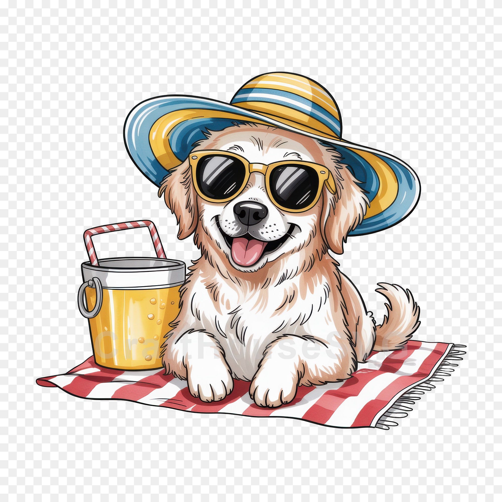 Cute Summer Animals Clipart Bundle