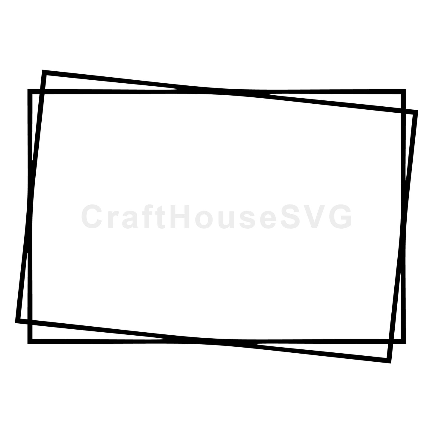 Double Rectangle Frame SVG - Craft House SVG