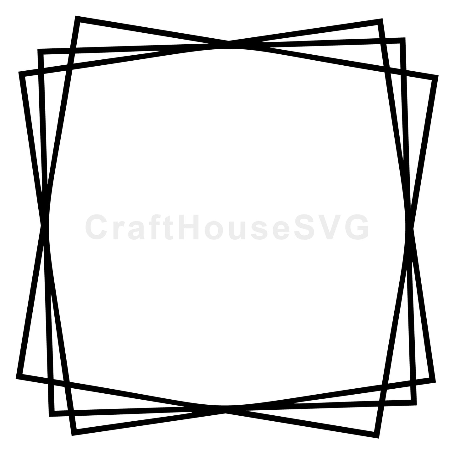 Double Square SVG Frame