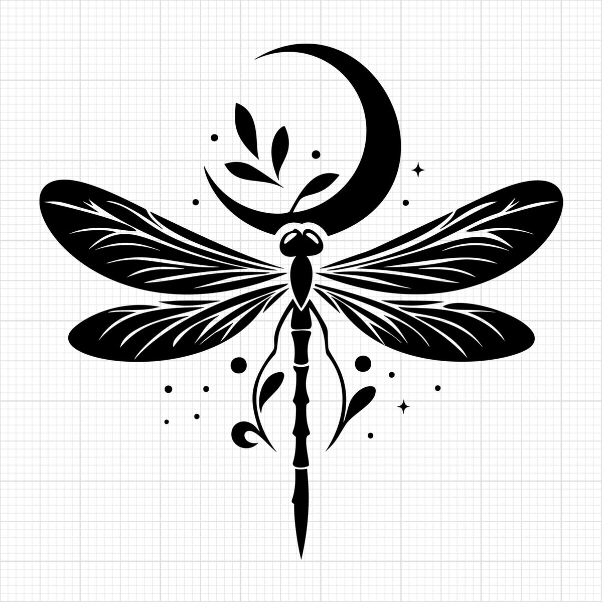 Dragonfly Silhouette 16