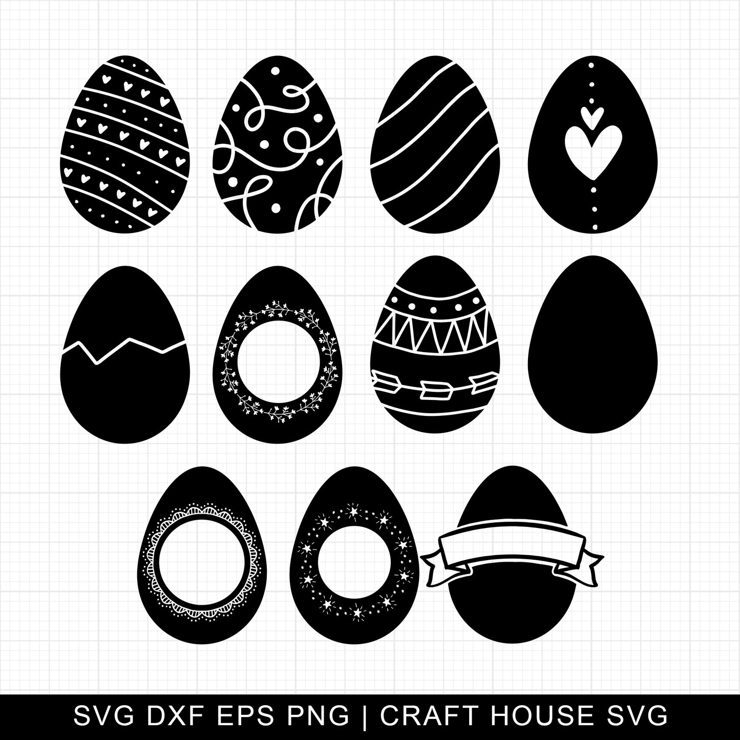 Easter Eggs SVG - Craft House SVG