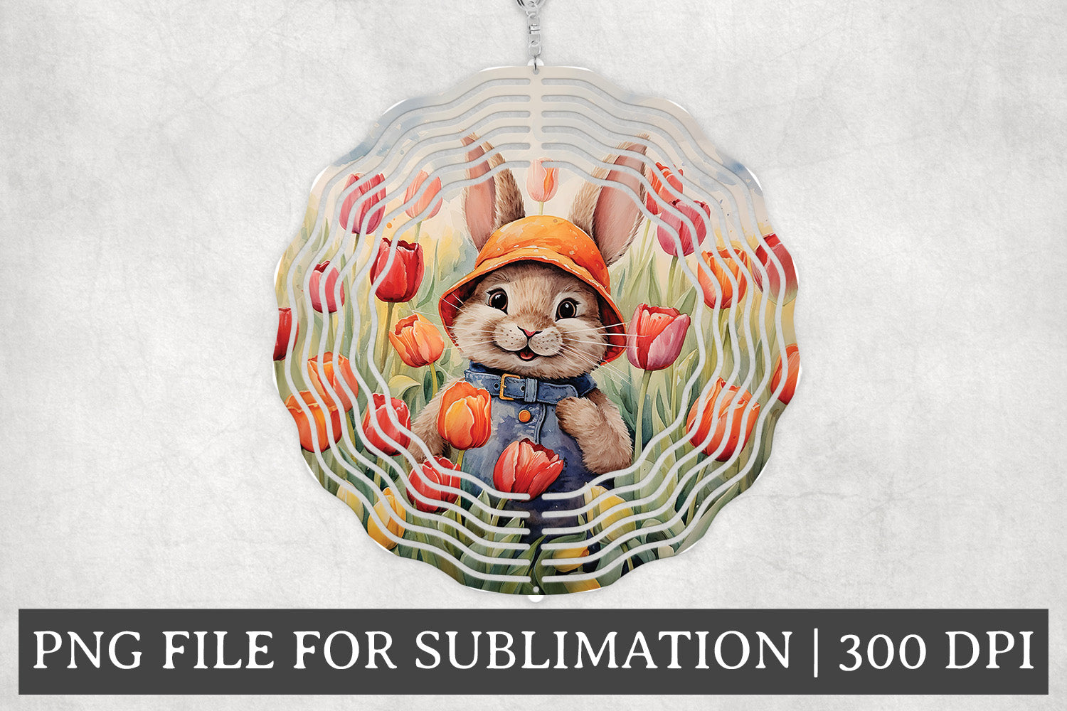 Easter Round Windspinner Bundle Sublimation Designs PNG