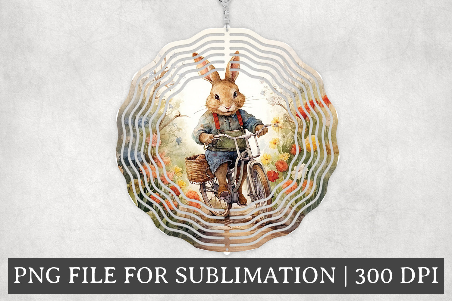 Easter Round Windspinner Bundle Sublimation Designs PNG