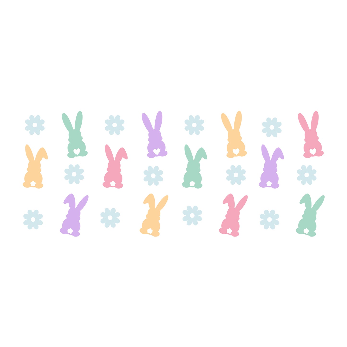 Easter Glass Can Wrap SVG design for Cricut, Silhouette, laser cutting, vinyl, sublimation, and craft projects.