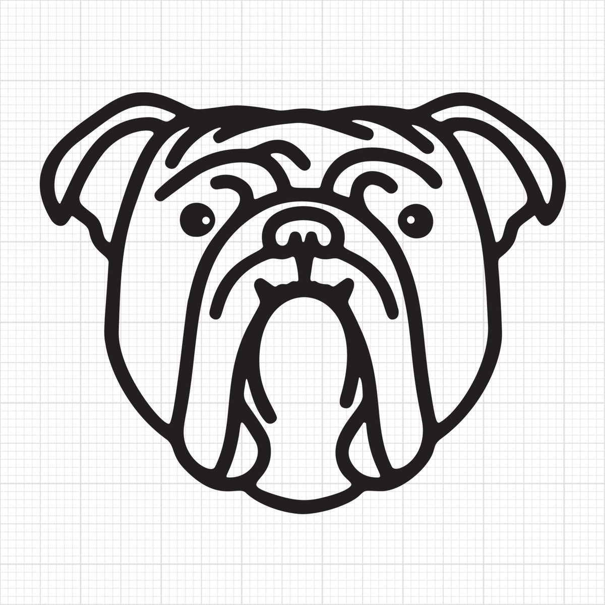 English Bulldog Outline