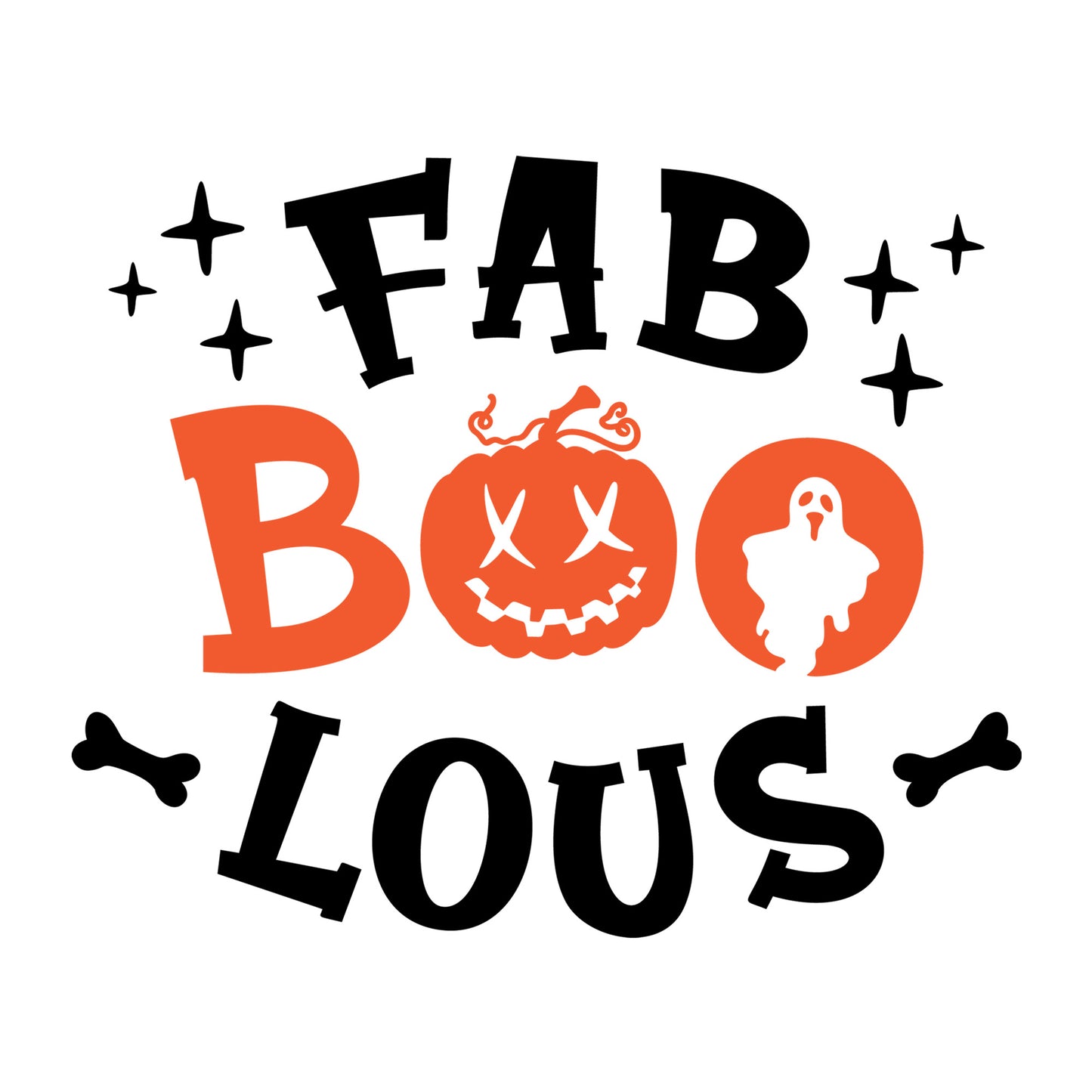 Fab-boo-lous SVG design for Cricut, Silhouette, laser cutting, vinyl, sublimation, and Halloween craft projects.