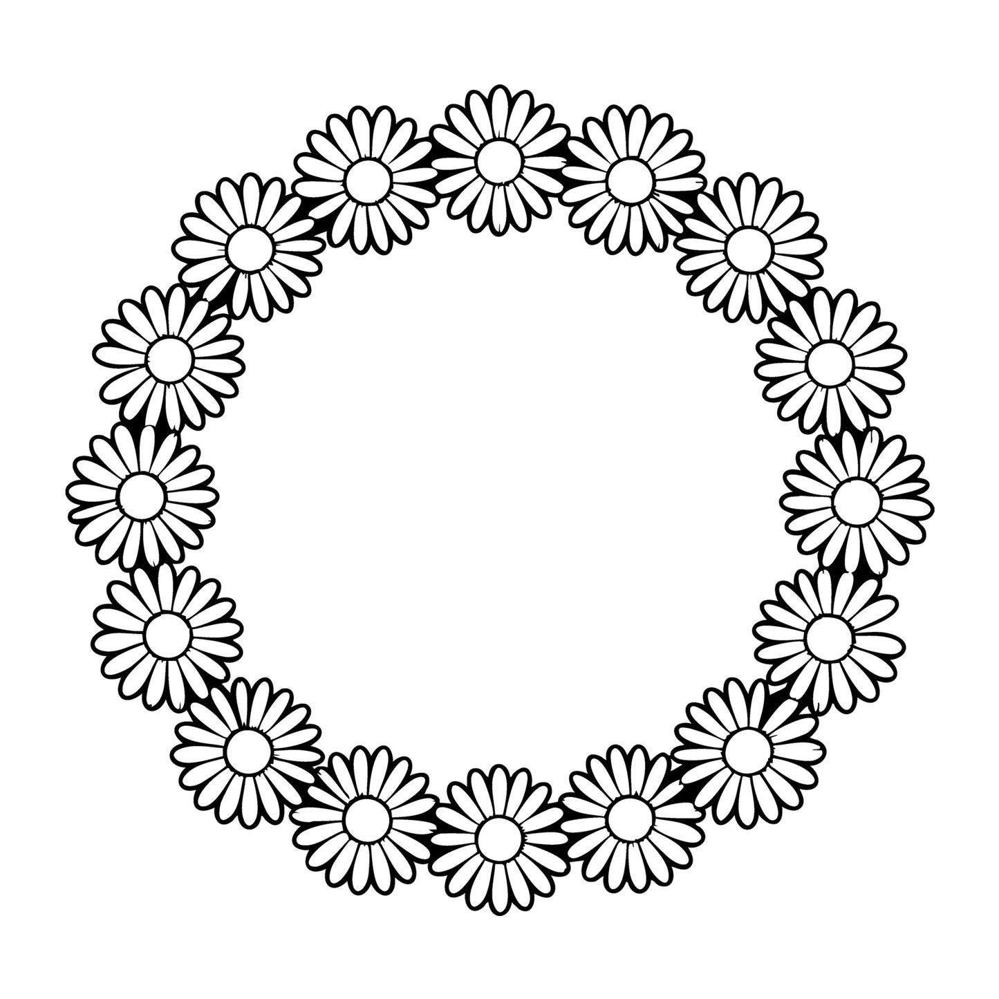 Floral Frame SVG