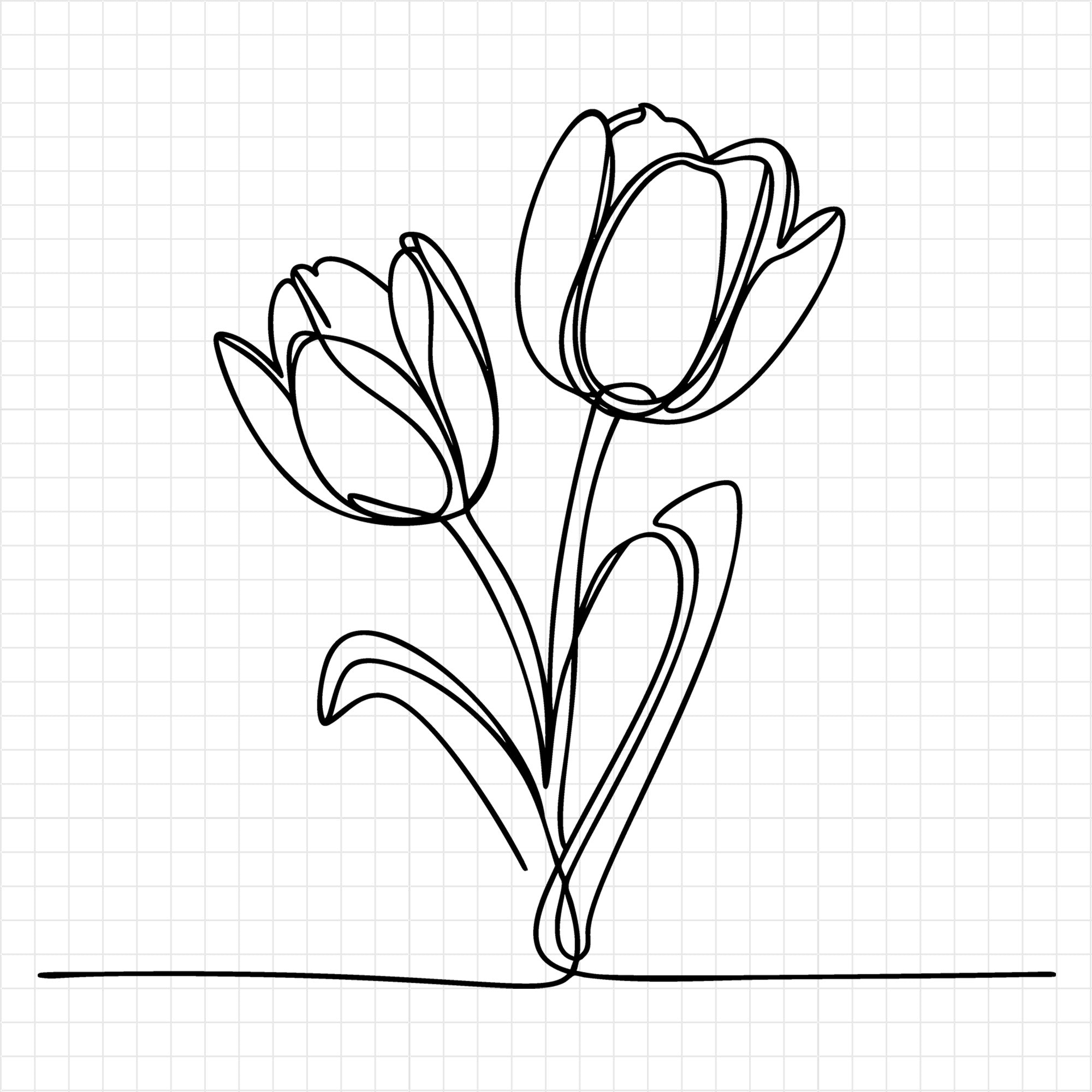 Floral Line Art SVG Bundle
