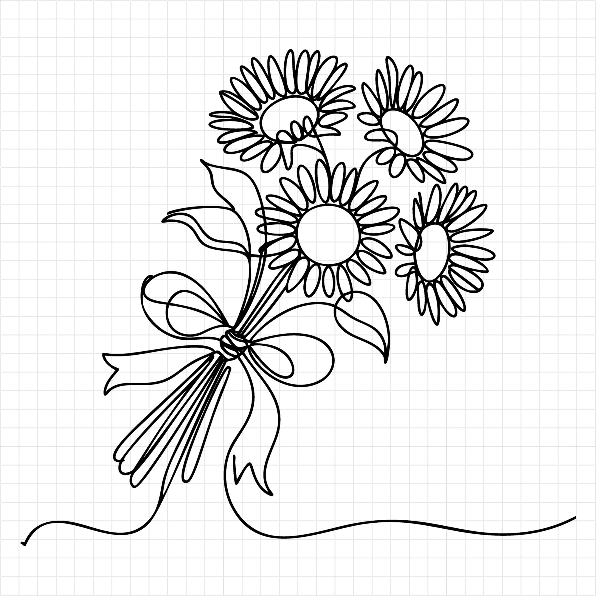 Floral Line Art SVG Bundle