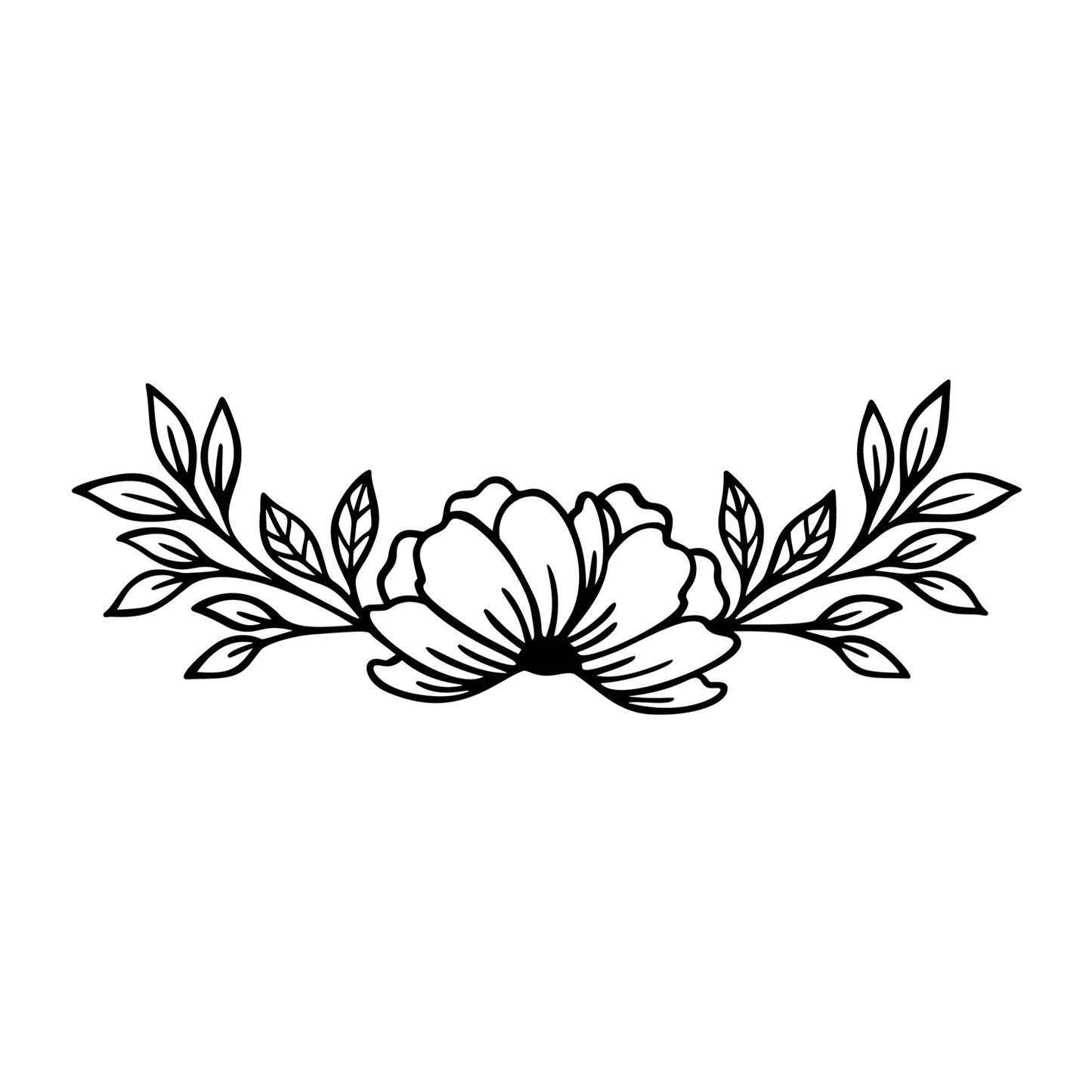 Flowers SVG design for Cricut, Silhouette, laser cutting, vinyl, sublimation, floral crafts, and DIY projects.