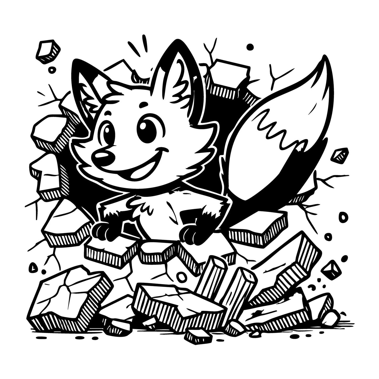 Fox SVG for Cricut, Silhouette, laser cutting, vinyl, sublimation, animal crafts, decals, shirts, and DIY craft projects.