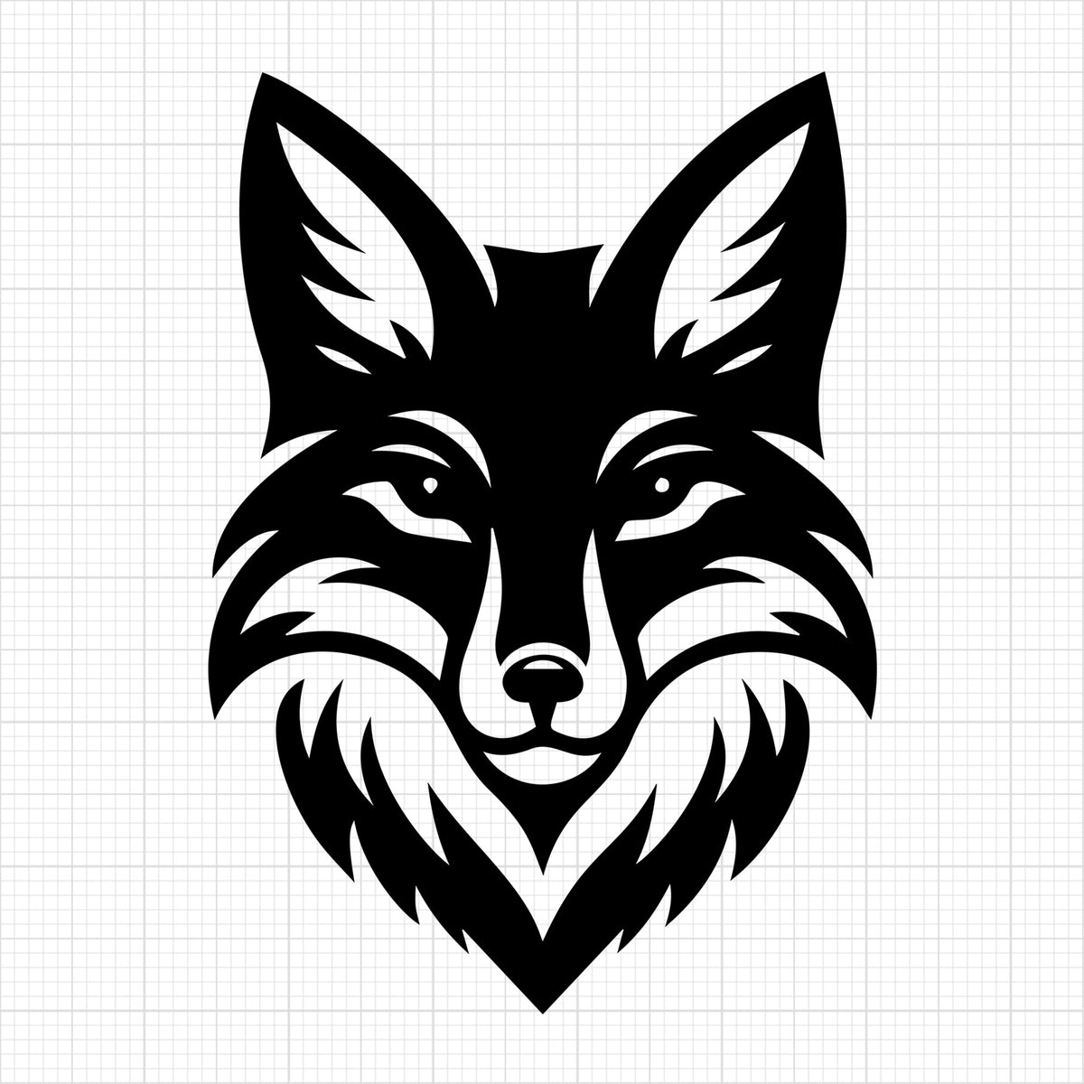 Fox Head Silhouette