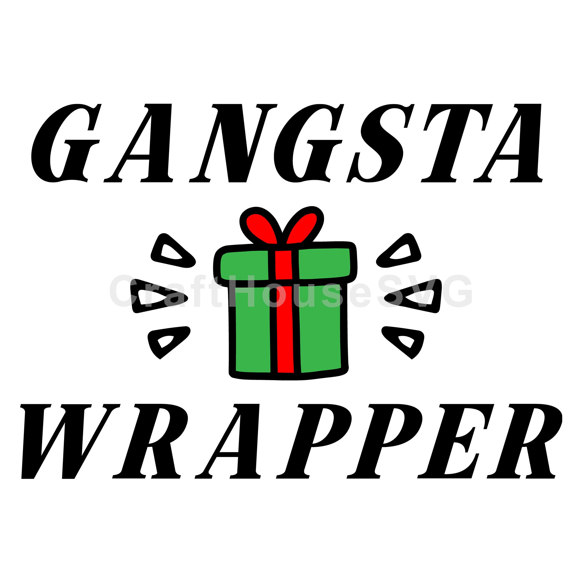 Gangsta wrapper SVG