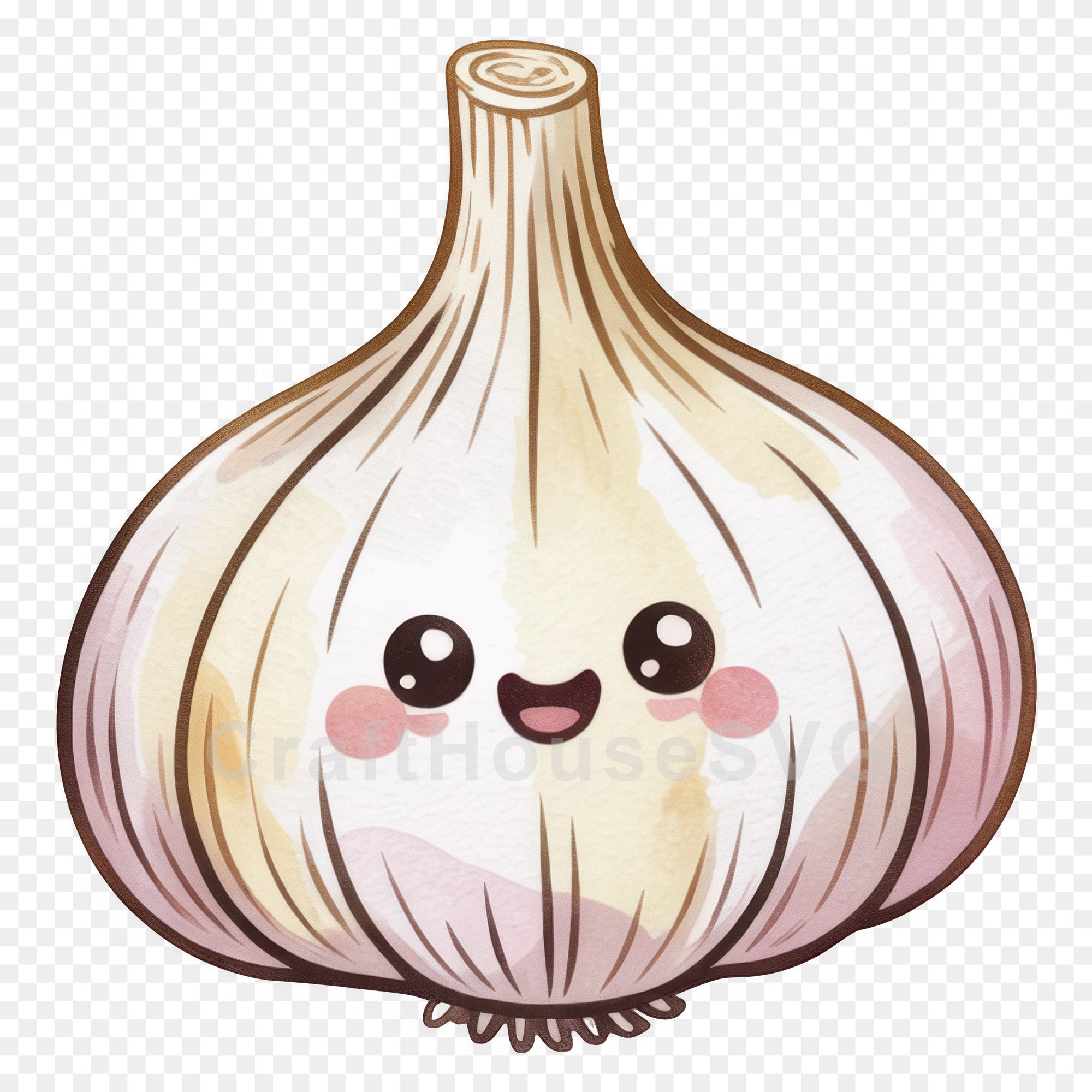 Kawaii Vegetables Clipart Sublimation Bundle PNG