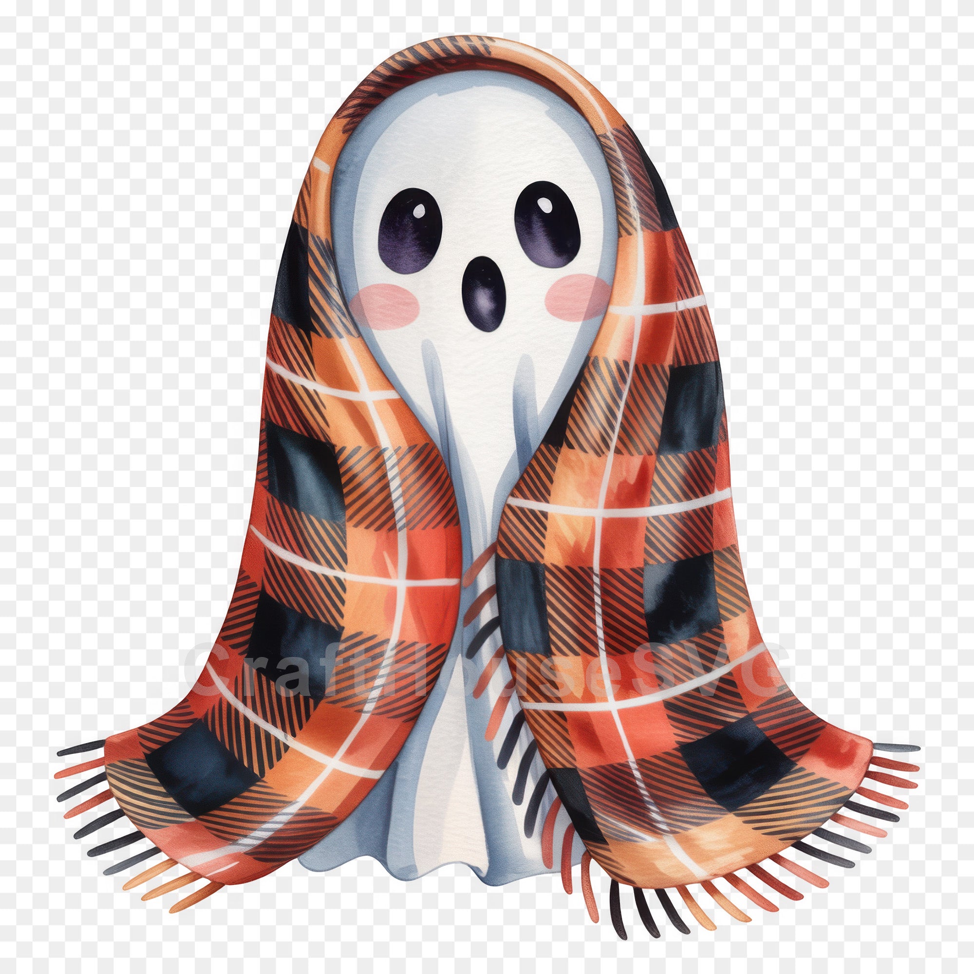 Cute Halloween Ghost Clipart Sublimation Bundle PNG