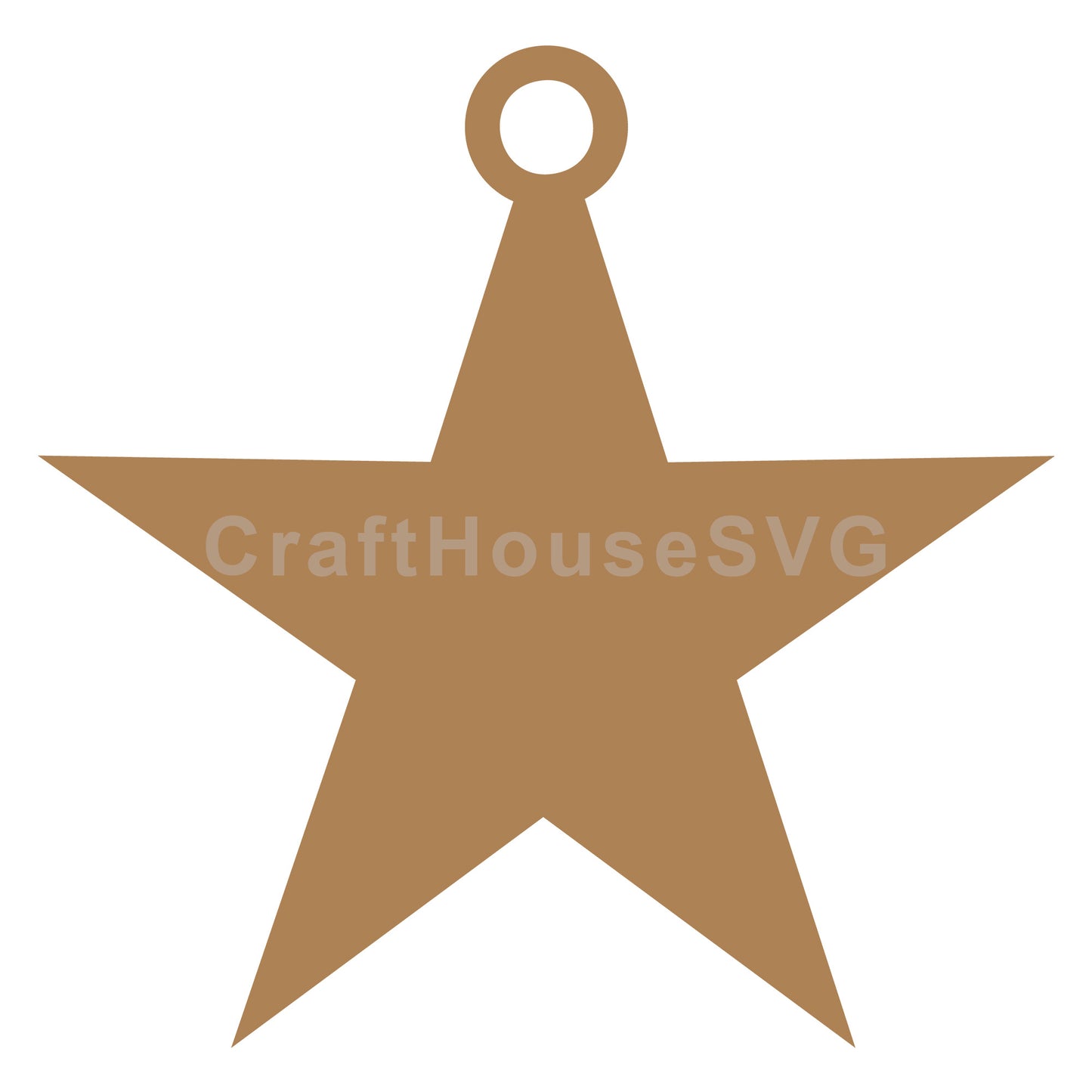 Gift Tag Star SVG