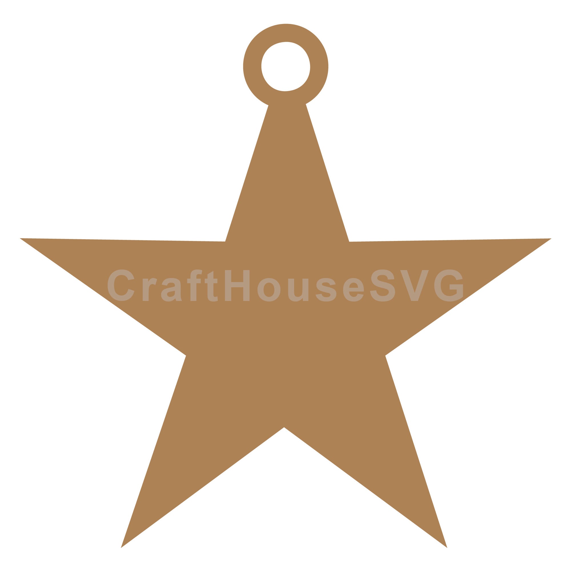 Gift Tag Star SVG