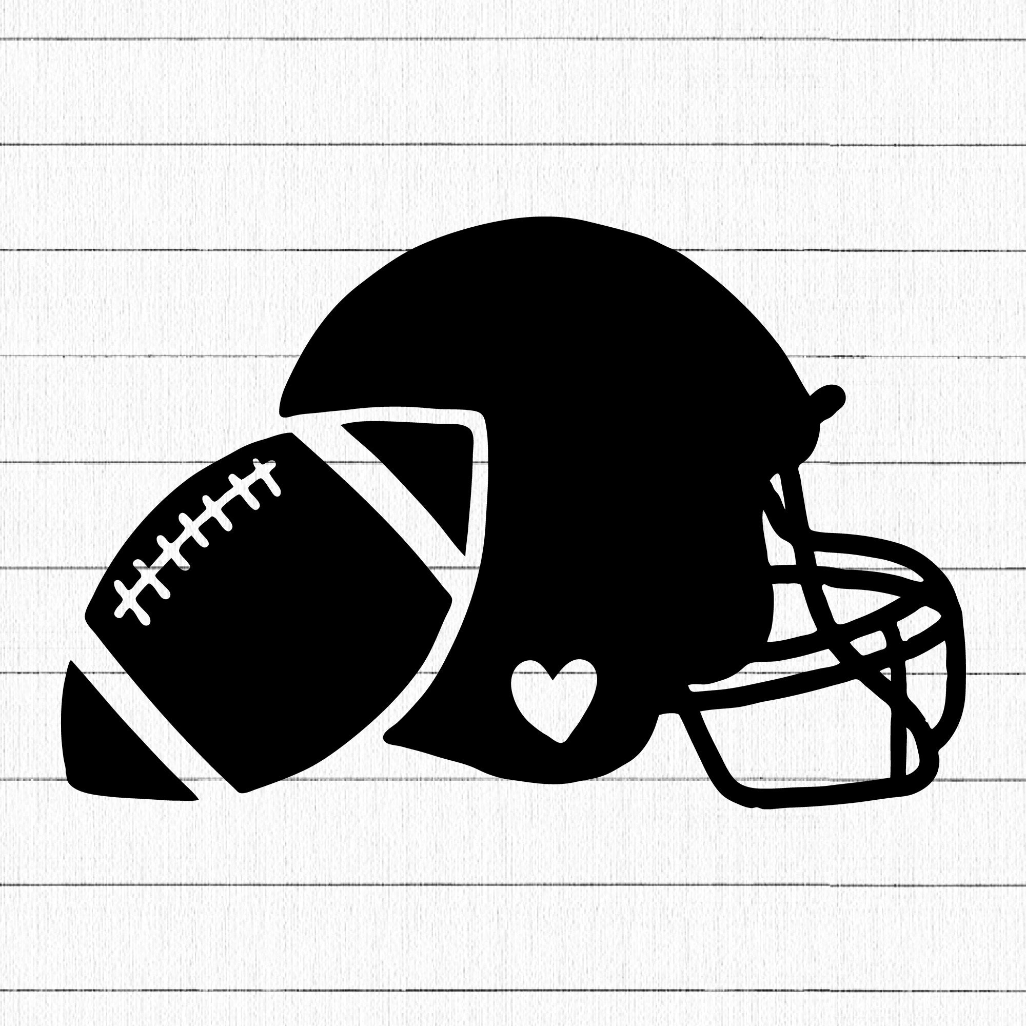 Graphic Football And Helmet SVG