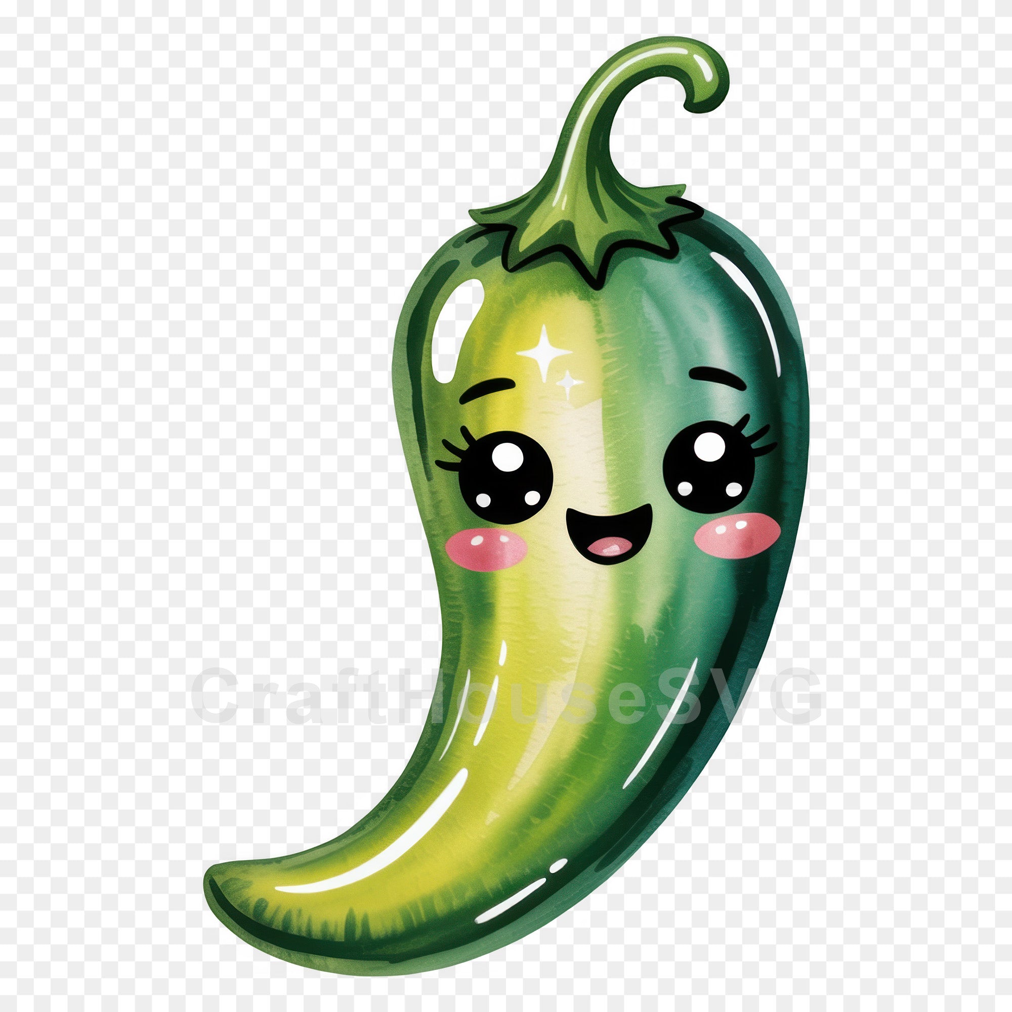 Kawaii Vegetables Clipart Sublimation Bundle PNG