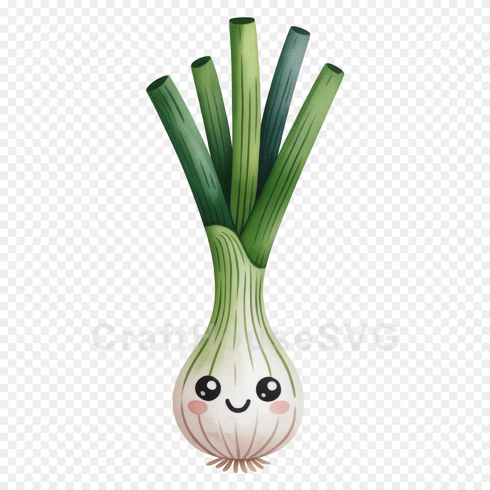 Kawaii Vegetables Clipart Sublimation Bundle PNG