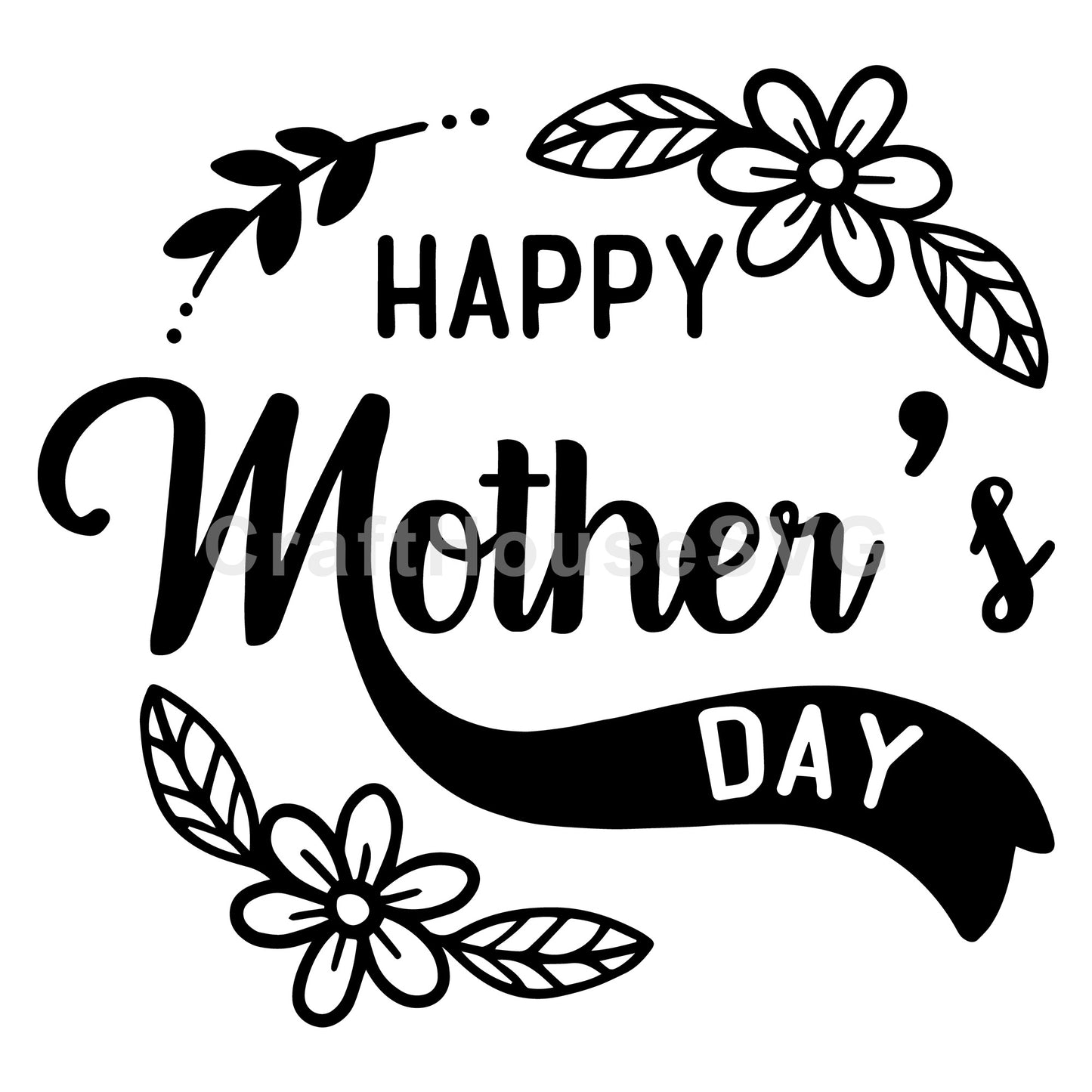 Happy mothers day SVG | M52F - Craft House SVG