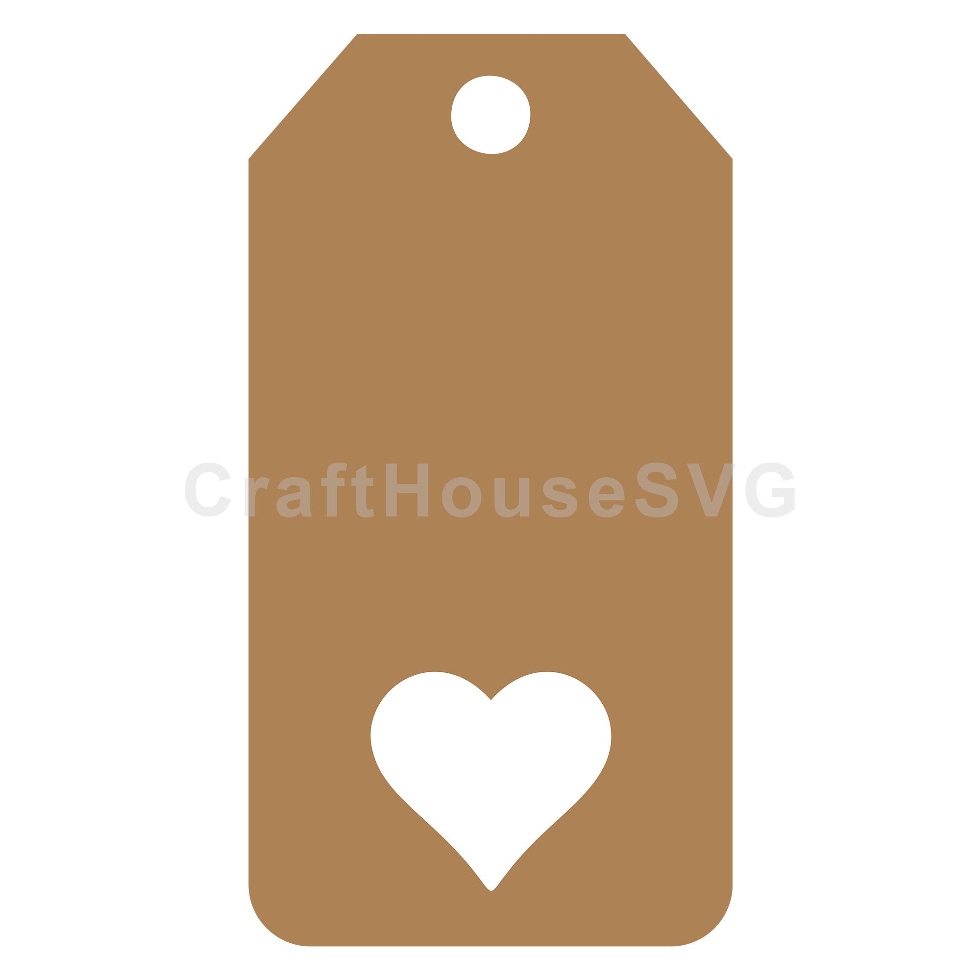 Heart Gift Tag SVG