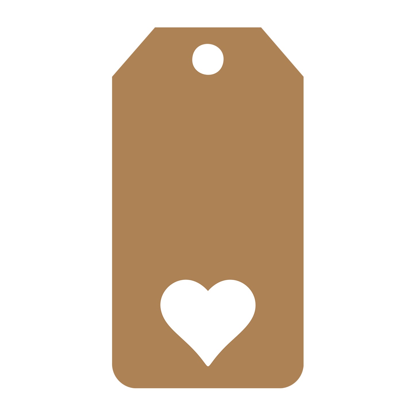 Heart Gift Tag SVG design for Cricut, Silhouette, laser cutting, vinyl, sublimation, gift tags, and craft projects.