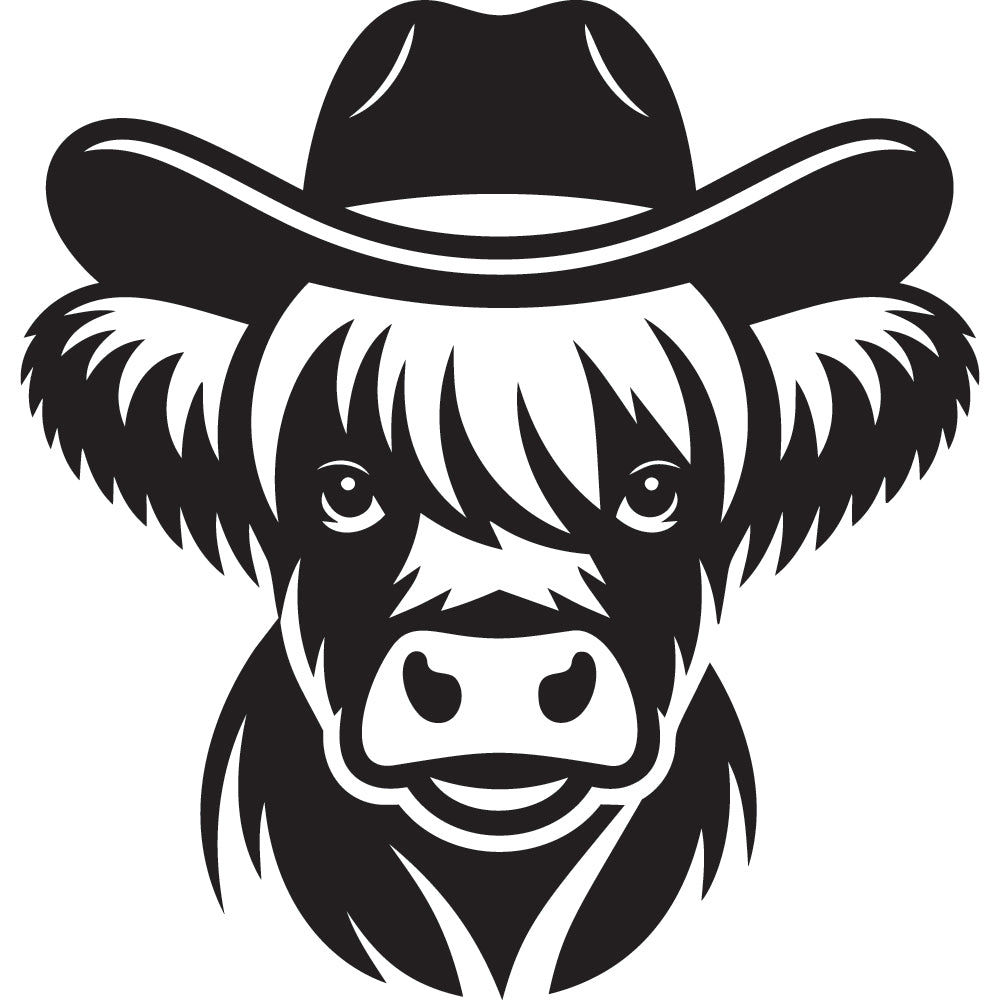 Highland Cow SVG File SVG DXF EPS PNG - Craft House SVG