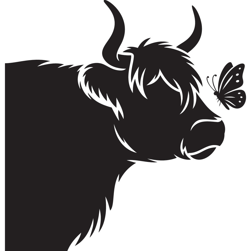 Highland Cow SVG File SVG DXF EPS PNG - Craft House SVG
