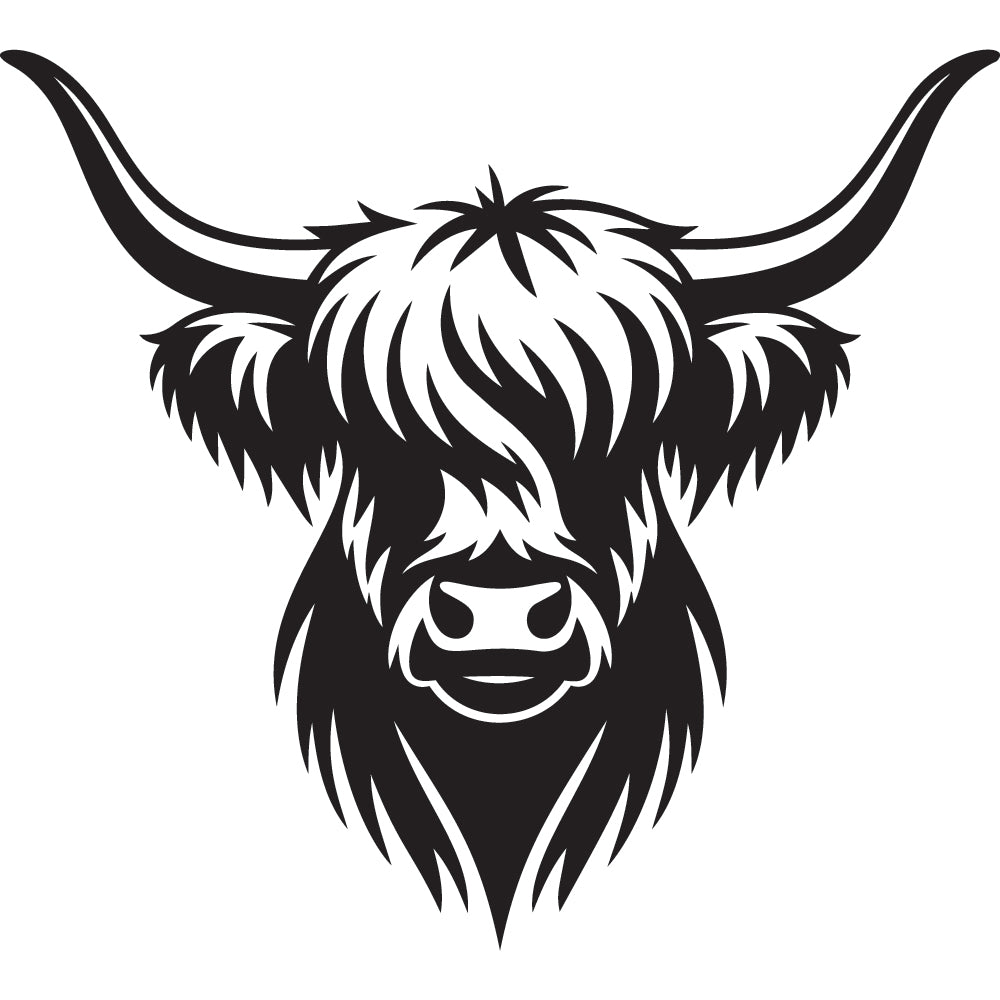 Highland Cow SVG File SVG DXF EPS PNG - Craft House SVG