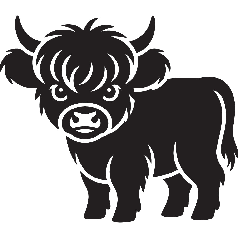 Highland Cow SVG File SVG DXF EPS PNG - Craft House SVG