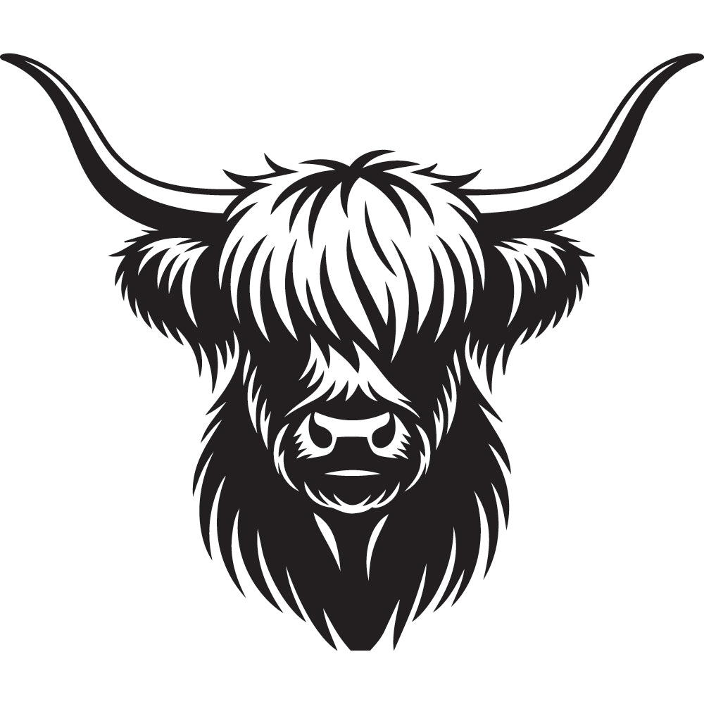 Highland Cow SVG File SVG DXF EPS PNG - Craft House SVG