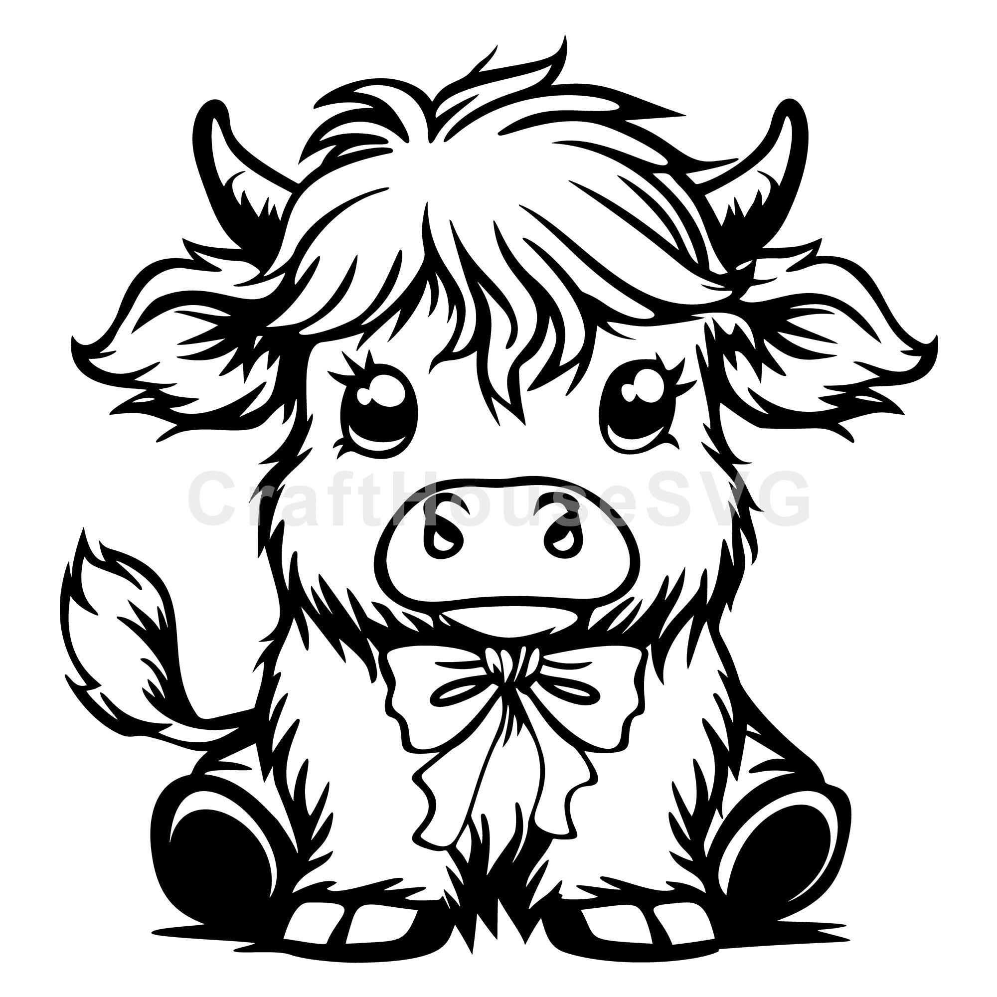 Cute Highland Cow SVG