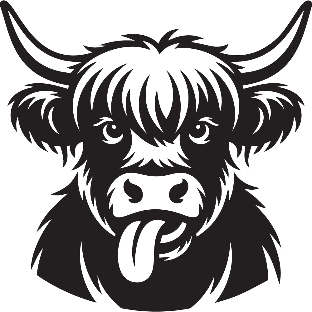 Highland Cow SVG File SVG DXF EPS PNG - Craft House SVG