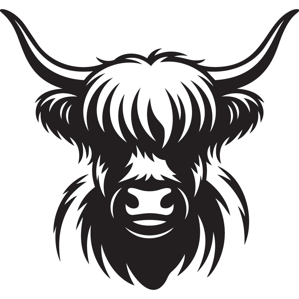 Highland Cow SVG File SVG DXF EPS PNG - Craft House SVG