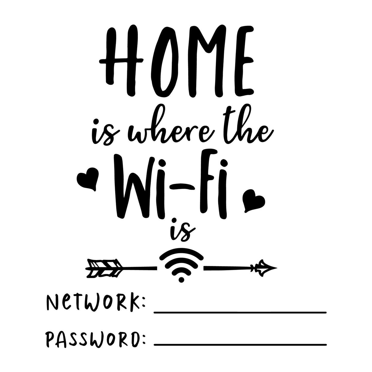 Home Is Where The WiFi Is SVG