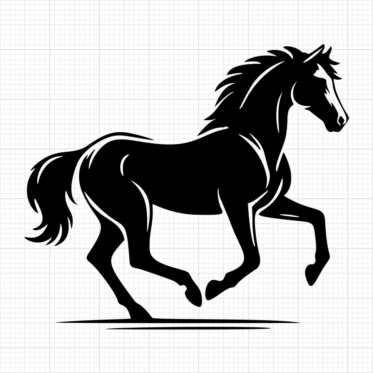 Horse galloping
