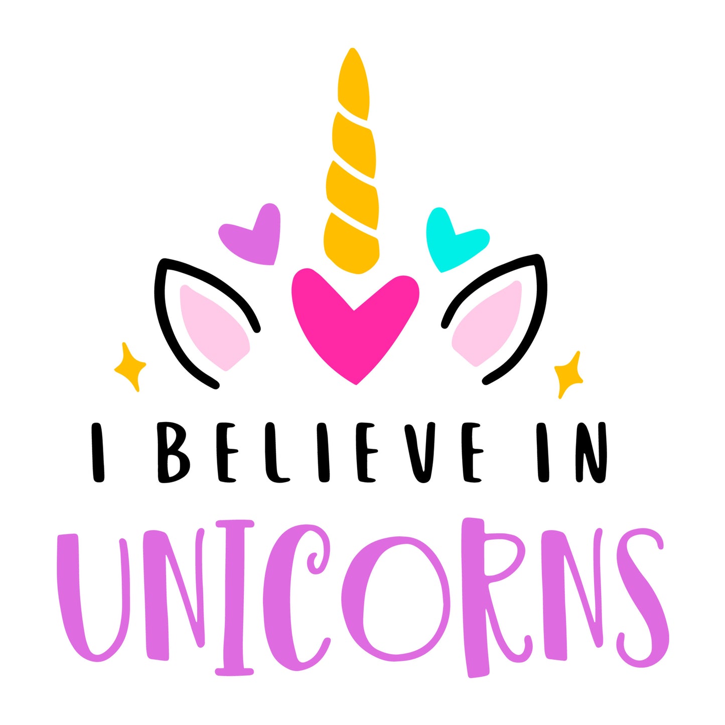 I believe in unicorns SVG