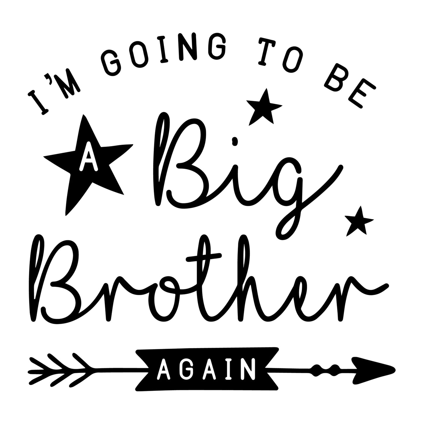 I'm Going To Be A Big Brother Again SVG