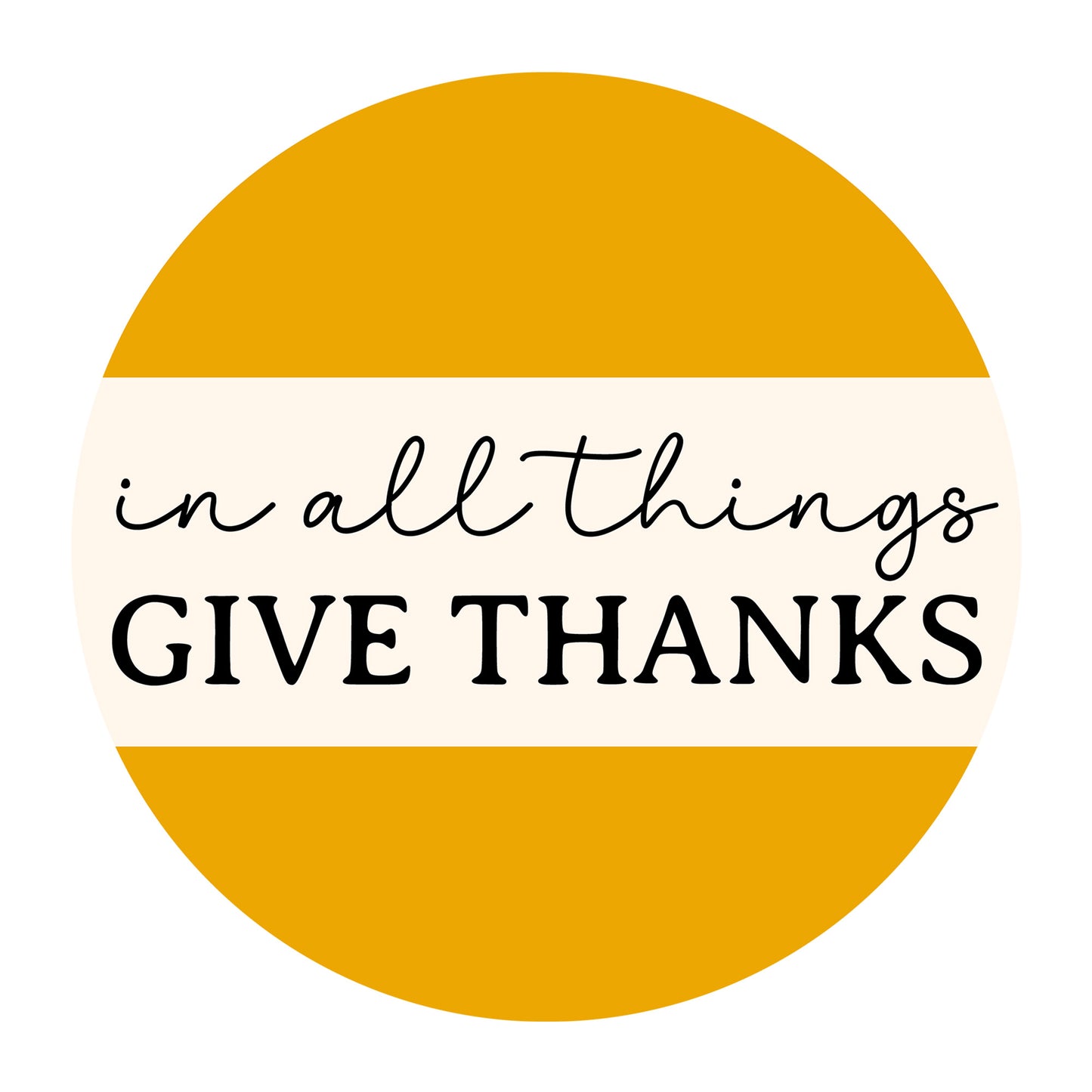 In All Things Give Thanks SVG design for Cricut, Silhouette, laser cutting, vinyl, sublimation, Thanksgiving signs, and fall craft projects.