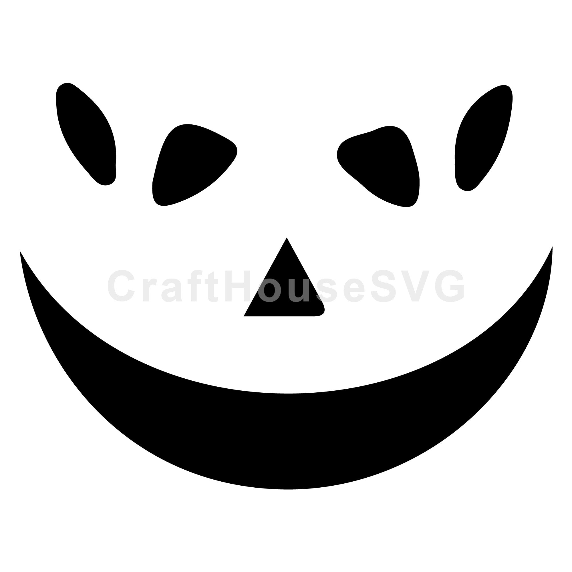 Jack O Lantern Pumpkin Face Svg Halloween Craft Project 4739